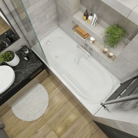 Акриловая ванна Lavinia Boho Bristol 35020060, усиленный армированный корпус ванны, 160x75 см, артикул 35020060