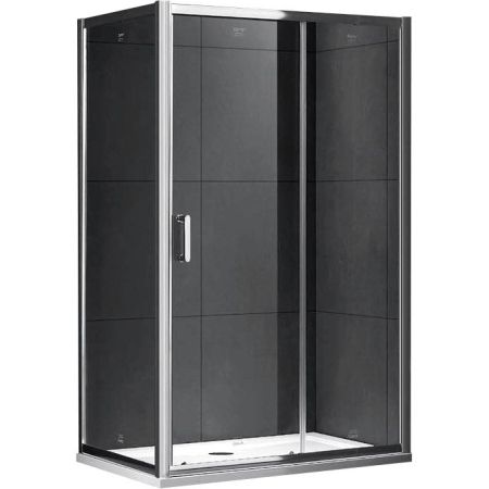 Душевой уголок Gemy Victoria S30191H-A90 100х90 профиль Хром стекло прозрачное, артикул S30191H-A90