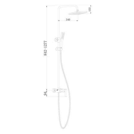 Стойка MIMI душевая BOCH MANN BM8602 Стойка MIMI душевая BOCH MANN BM8602
