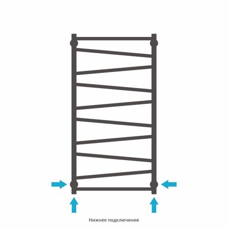 Полотенцесушитель водяной Сирокко 1000х500 (Состаренная ЛАТУНЬ), артикул 051-0253-1050