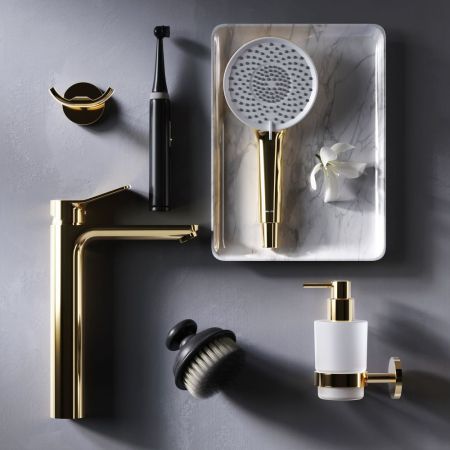 F85A92099 X-Joy, смеситель д/умывальника высокий, золото, артикул F85A92099