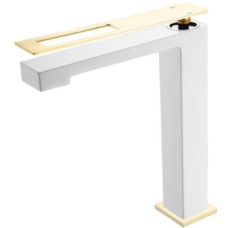 Смеситель Q для умыв. выс. WhiteGold_Комплект, артикул 142-WG