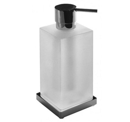 Colombo Look Дозатор для жидкого мыла, настольный, цвет: хром/матовое стекло, артикул B9317.CR-VAN