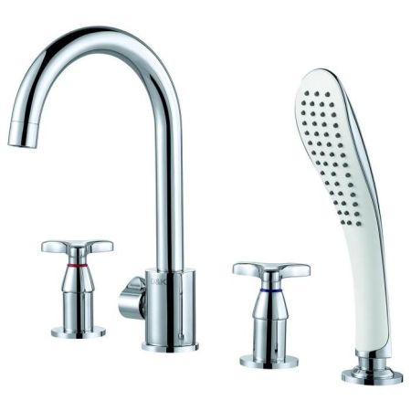 Смеситель на борт ванны D&K Goethe Hessen DA1384941 Хром