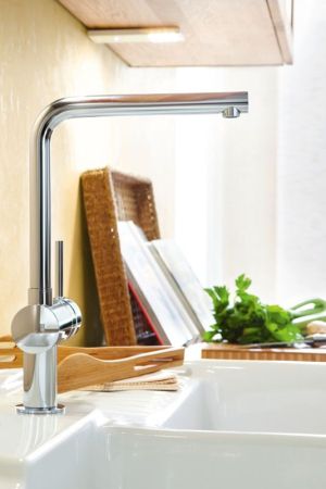 Смеситель для кухни GROHE Minta с L-изливом, хром (31375000), артикул 31375000