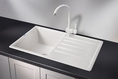 Кухонная мойка GRANULA Standart (7602, БЕЛЫЙ), артикул 7602, БЕЛЫЙ