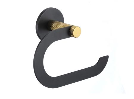 Держатель для туалетной бумаги Savol S-002152HB, черный/золото, артикул S-002152HB