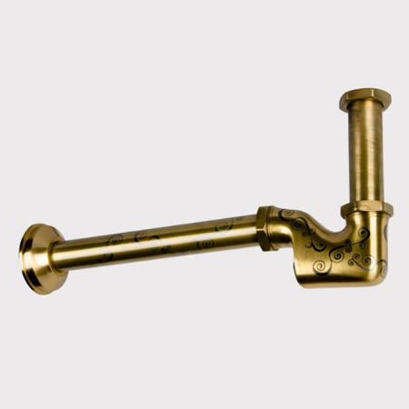 Daniel Complementi Сифон для раковины/биде, под донный клапан 1 1/4", золото