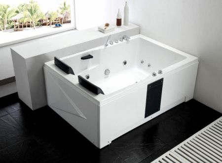 Акриловая ванна Gemy G9061BR 182х122 с гидромассажем, артикул G9061BR