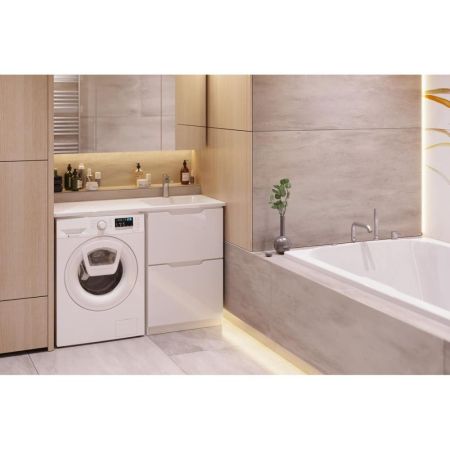 Тумба с раковиной напольная Dreja Bona 60 см, белый, артикул 99-0451-com