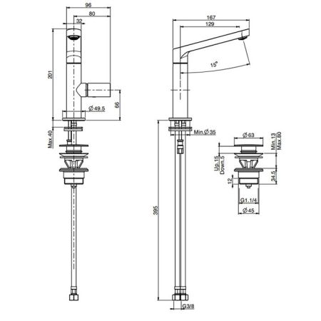 Fima Carlo Frattini Nomos Go Смеситель на раковину, на 1 отв., цвет: хром, артикул F4161CR.1