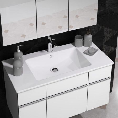 Тумба с раковиной Кристалл 90 Opadiris Белый