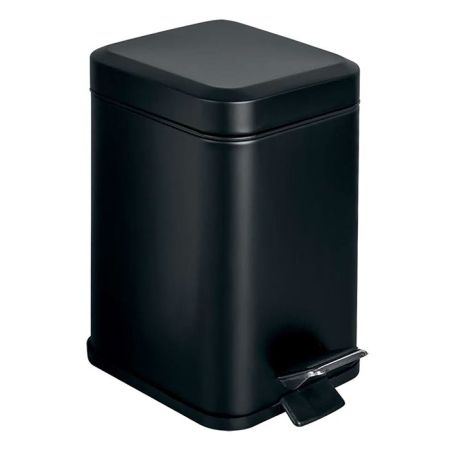 Colombo Black&White Ведро с крышкой и педалью, 3л.,сталь , цвет: чёрный матовый, артикул B9210.NM