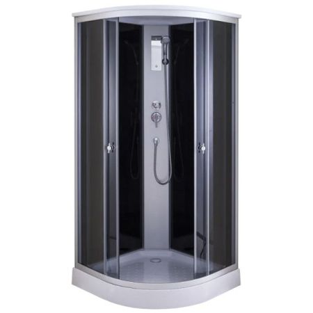 Душевая кабина Niagara Classic NG-6501-14 90х90 профиль Хром задняя стенка Черная, артикул 65011434