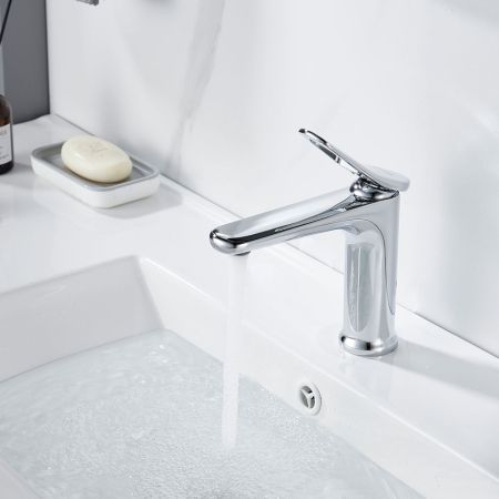 Смеситель для раковины Shevanik S4701, хром