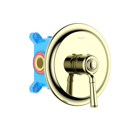 Смеситель для душа (внешняя и скрытая часть) AQUATEK, полир. золото AQ1566PG КЛАССИК, артикул AQ1566PG