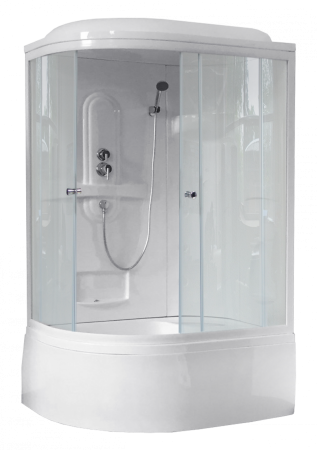 Душевая кабина Royal Bath RB 8120BK1-T (прозрачное) правая