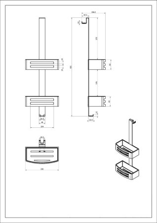 Аксессуар для ванных комнат Black&White SN-5564, артикул SN-5564