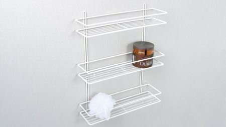 Полка Fixsen прямая трехэтажная белая (FX-730W-3), артикул FX-730W-3