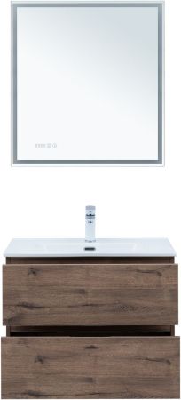 Тумба под раковину Aquanet Алвита New 70 2 ящика, дуб веллингтон табак, артикул 00334185