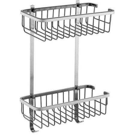 Полка корзина двойная ZorG SL AZR U-3 SL Серебро, артикул AZR U-3 SL