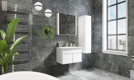 Зеркальный шкаф Roca Up 60 ZRU9303015 L с подсветкой Белый глянец, артикул ZRU9303015