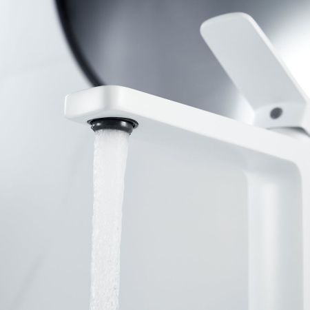 Смеситель для раковины высокий  Raffine F1199C, белый, артикул F1199C