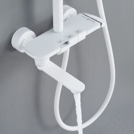 Душевая система Shevanik S4726C, белый