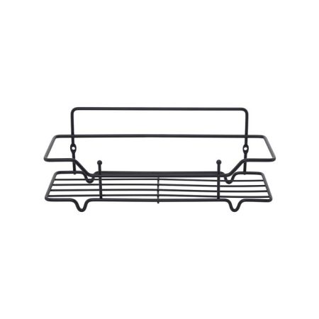 Полка одноярусная прямая Milardo Grid проволока стальная, чёрный матовый (GRICS1BM44), артикул GRICS1BM44