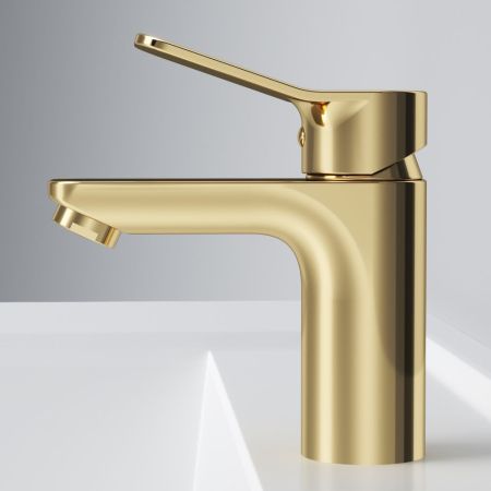 F85A02199 X-Joy, смеситель для умывальника излив 100 мм, золото