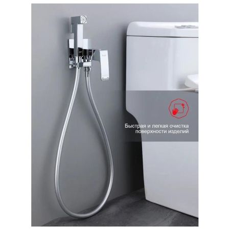 Гигиенический душ со смесителем встраиваемый Raglo R02.54, хром