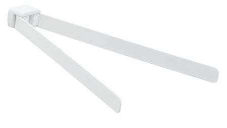 Gedy Pirenei, полотенцедержатель двойной поворотный, цвет белый матовый, артикул PI23(02)