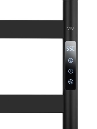 Полотенцесушитель электрический напольный WONZON & WOGHAND ESSEN, Черный матовый (WW-A406-MB), артикул WW-A406-MB