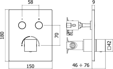 Смеситель для душа Paffoni Compact Box CPM518CR, артикул CPM518CR