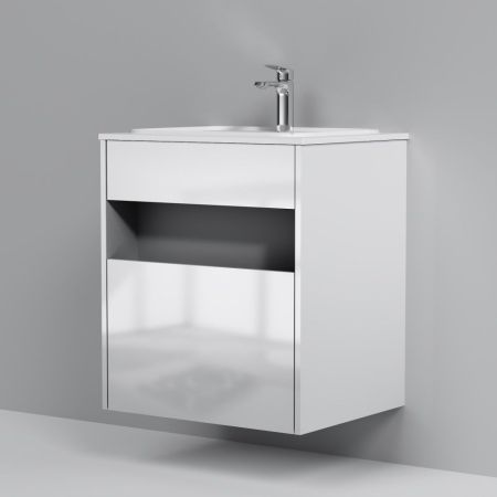 M8FFUX0601WG Func, База с нишей, 1 ящик (pull-out), 60 см, цвет белый глянец, артикул M8FFUX0601WG