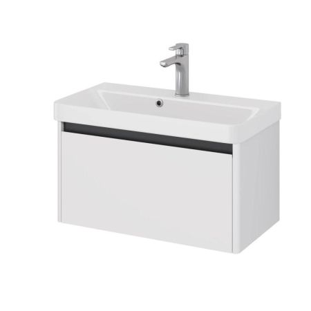 Тумба под раковину подвесная Dreja Luxury 70 см, белый, артикул 99.2010