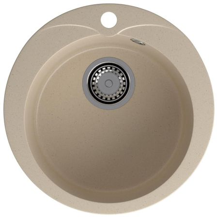 Кухонная мойка GranFest RONDO 480, кашемир, артикул R-480 кашемир