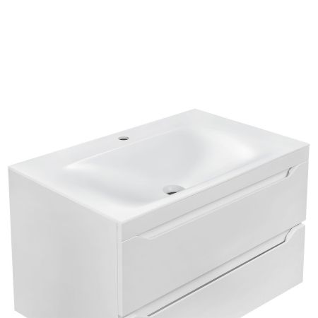 Раковина VCB-1F800W из искусственного камня, цвет белый, артикул VCB-1F800W