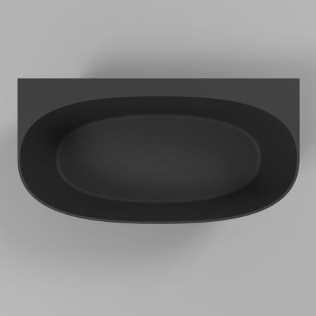 Ванна WHITECROSS Pearl A 155x80 (черный мат) иск. камень