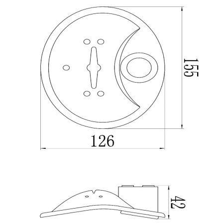 Мыльница для душевой штанги Savol S12-02, хром, артикул S12-02