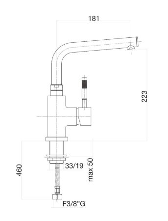 Смеситель для кухни Fiore XENON 44NN5490, черный, артикул 44NN5490