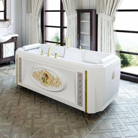 Акриловая ванна Radomir Fra Grande Фернандо 190x90 без гидромассажа Хром, артикул 4-01-2-0-1-422