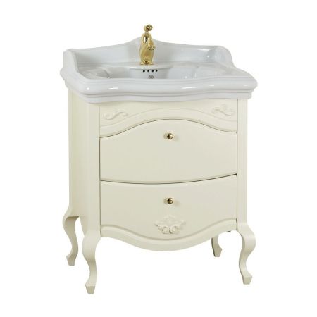 IMPERO База L68xH74xP51 см. для раковины 70 см, 2 выдвижных ящика, цвет: AVORIO, артикул 25977