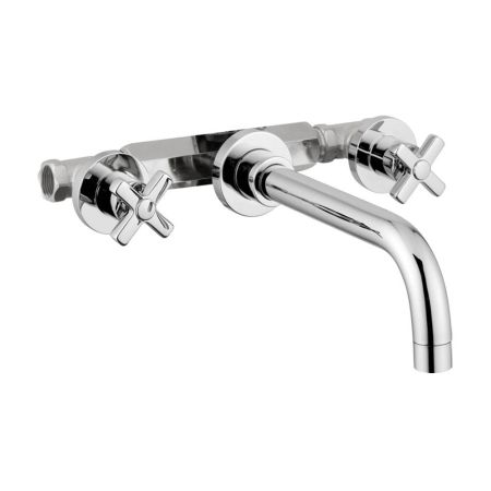 NAXOS См-ль скрытого монтажа настенный, излив L23 см., хром