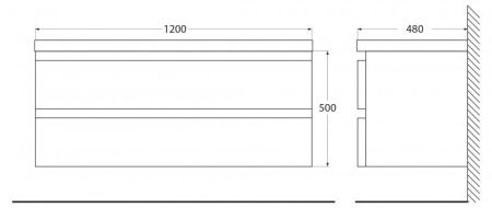 Мебель для ванной комнаты  BELBAGNO ENERGIA-N-1200