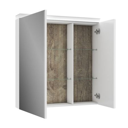 Зеркальный шкаф Owl 1975 Ragnar 80 OW020400 с подсветкой Белый, артикул OW020400