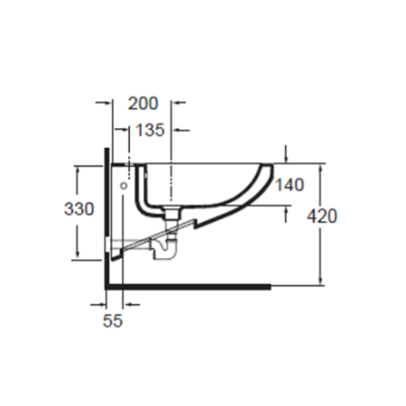 AZZURRA THIN биде подвесное 56х36х33см с 1 отв. под смеситель, цвет белый+крепеж KIT2000TU, артикул THBKS000000MBI/(THI 556/SOSK bi)*1