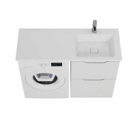 Тумба с раковиной напольная Dreja Bona 60 см, белый, артикул 99-0451-com