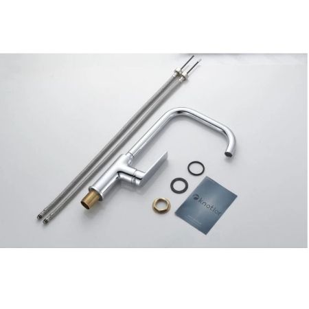 Смеситель для кухни Knotlor KN-61, хром, артикул KN-61