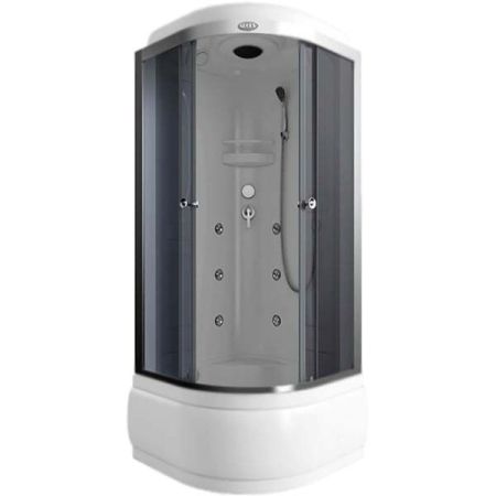 Душевая кабина Arcus AS-113G 100x100 профиль Хром стекла Серые тонированные